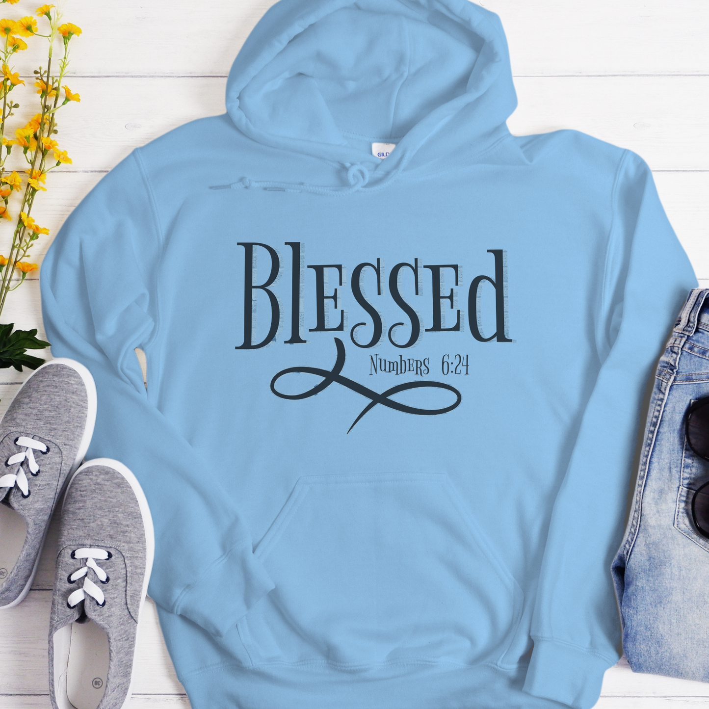 Bible Verse Unisex Hoodie | Inspiring Sobriety |  Blessed Numbers 6:24