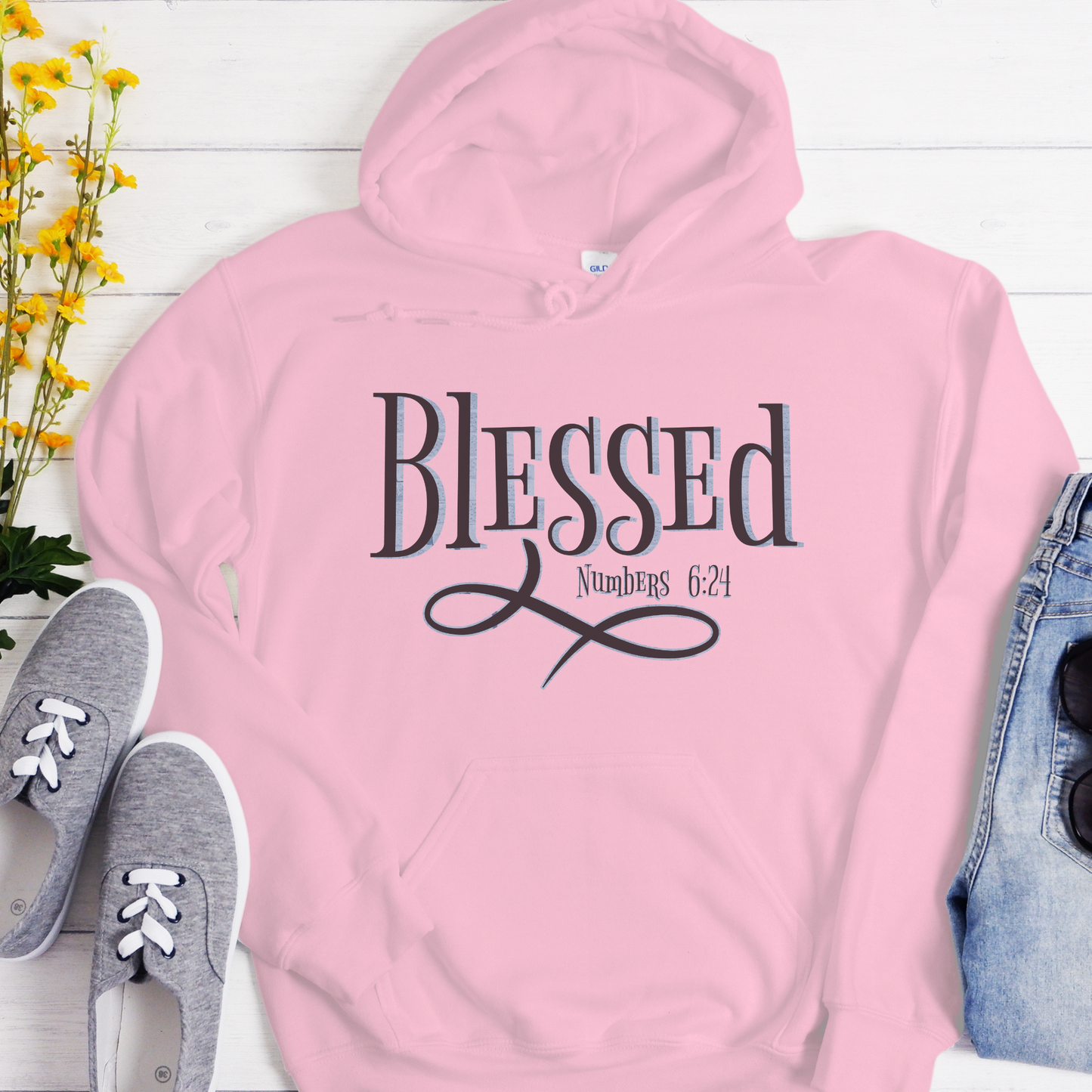 Bible Verse Unisex Hoodie | Inspiring Sobriety |  Blessed Numbers 6:24