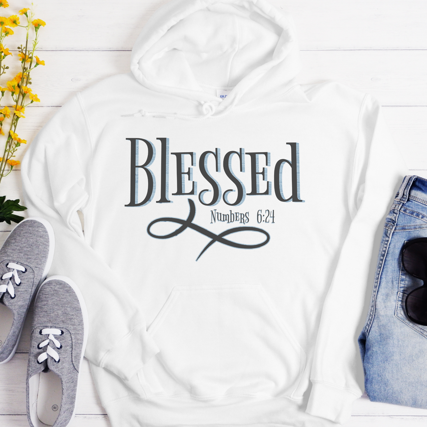 Bible Verse Unisex Hoodie | Inspiring Sobriety |  Blessed Numbers 6:24