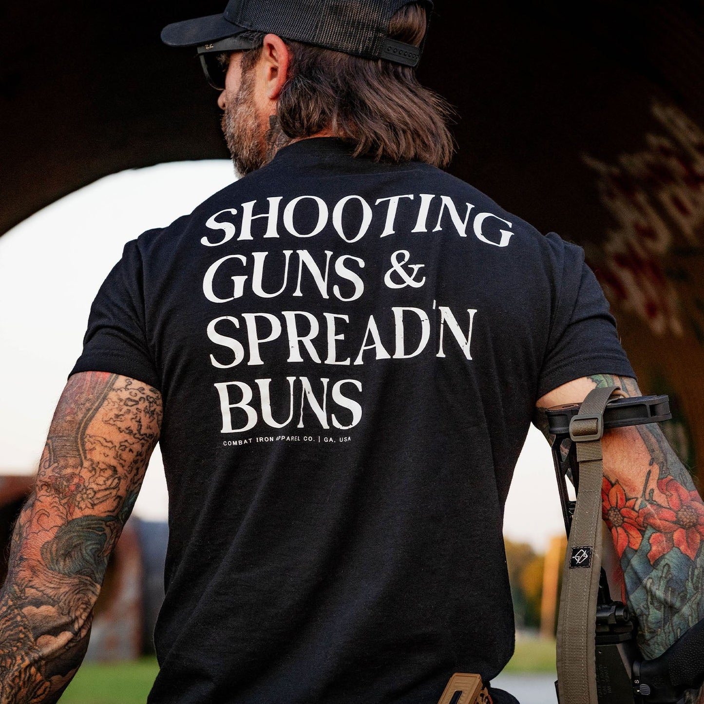 Shooting Guns & Spread'n Buns Men's T-Shirt