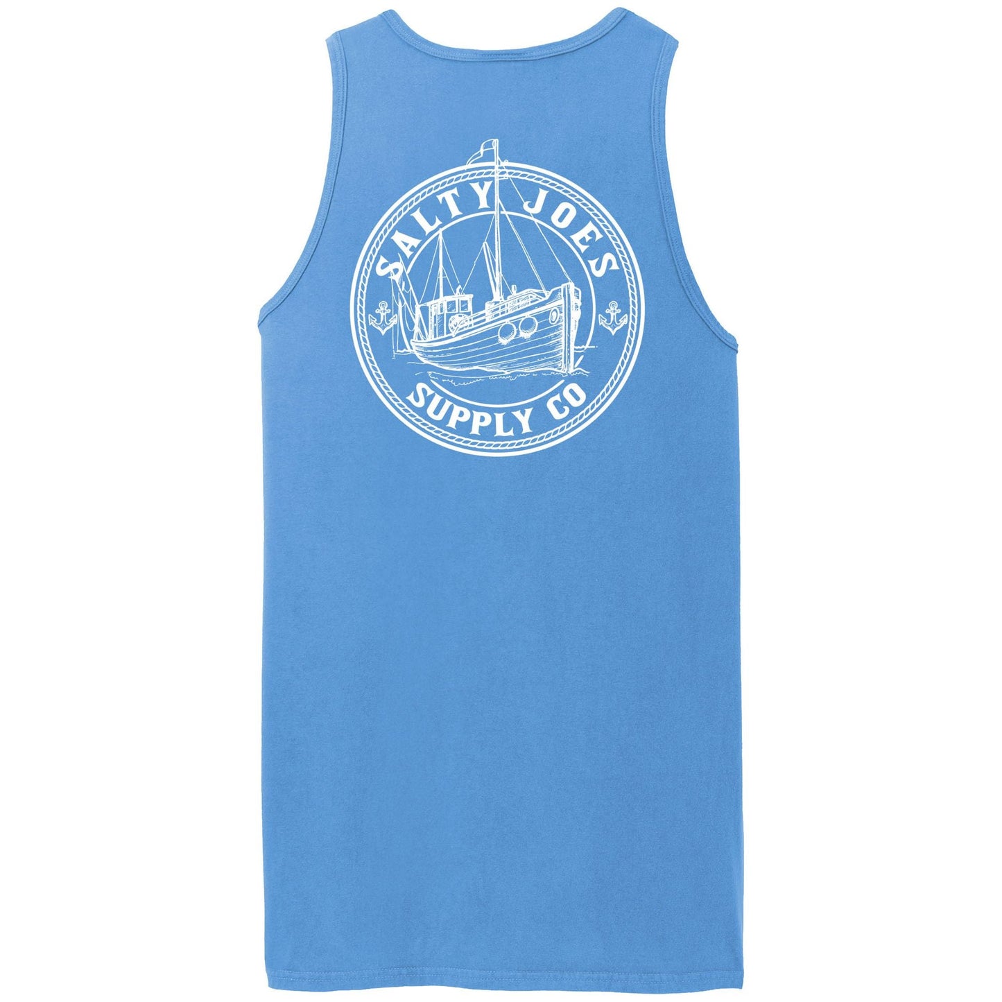 Salty Joe's Fishing Trawler Beach Wash® Garment-Dyed Tank Top