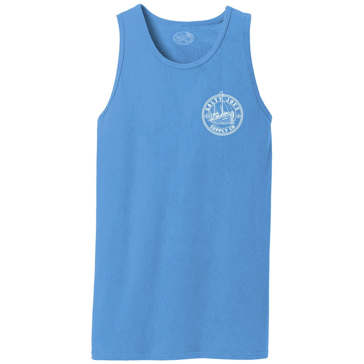 Salty Joe's Fishing Trawler Beach Wash® Garment-Dyed Tank Top