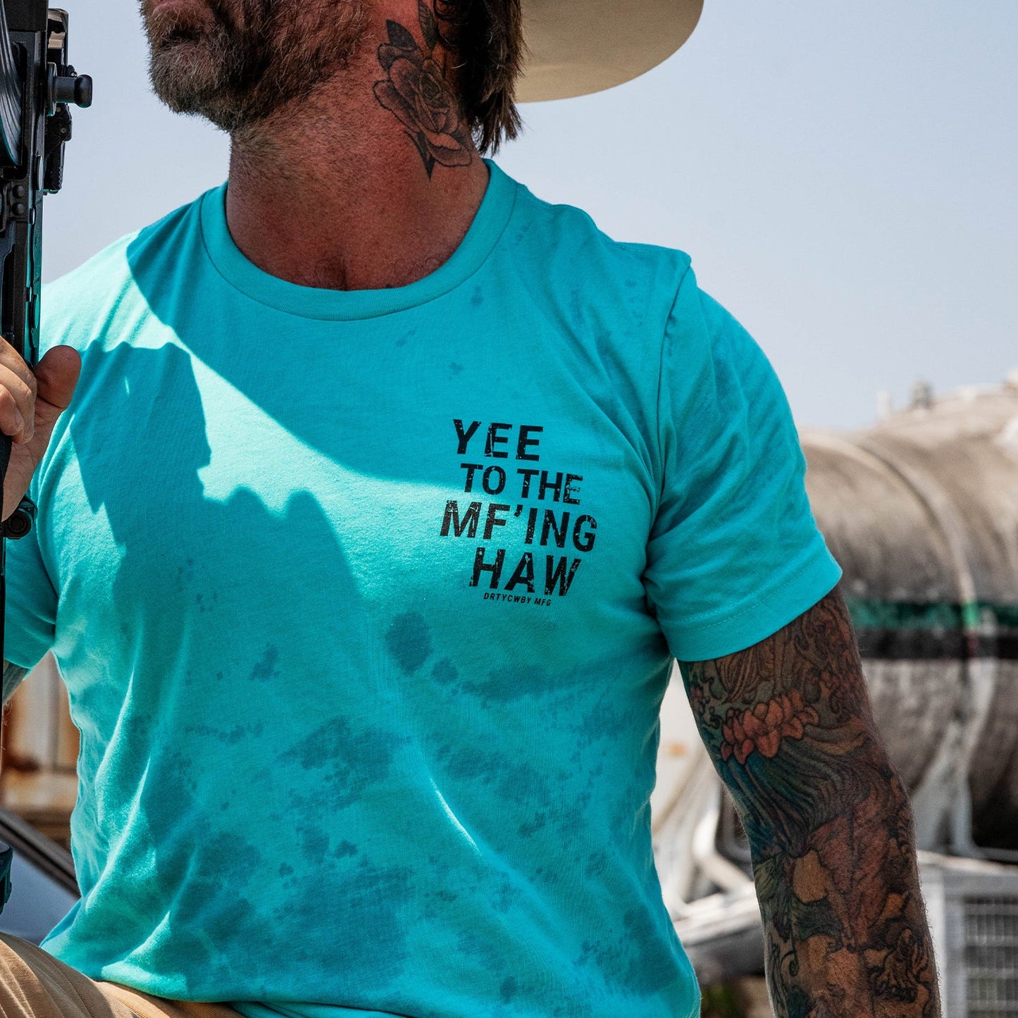 YEE TO THE MF'ING HAW Rodeo Men's T-Shirt