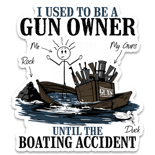 Boating Accident Printed Patch