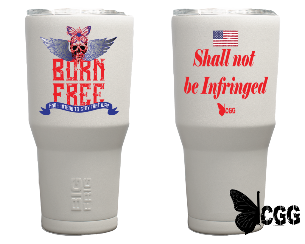 BORN FREE White Tumbler 30oz