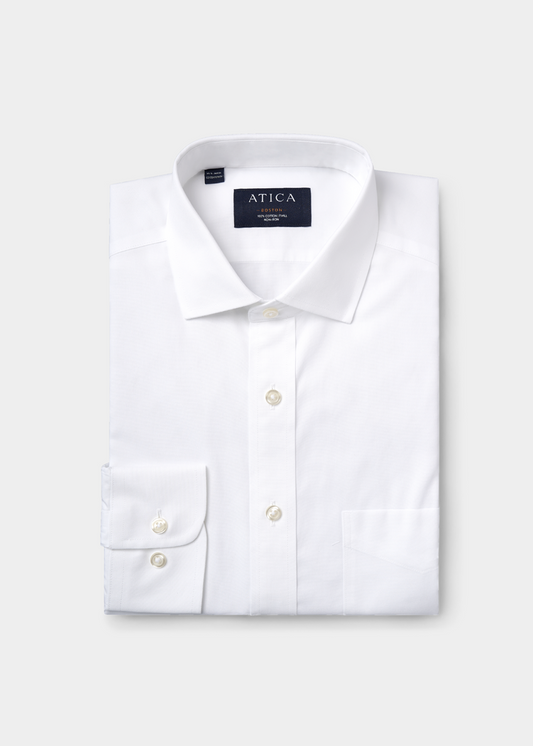 Boston White Pinpoint Shirt