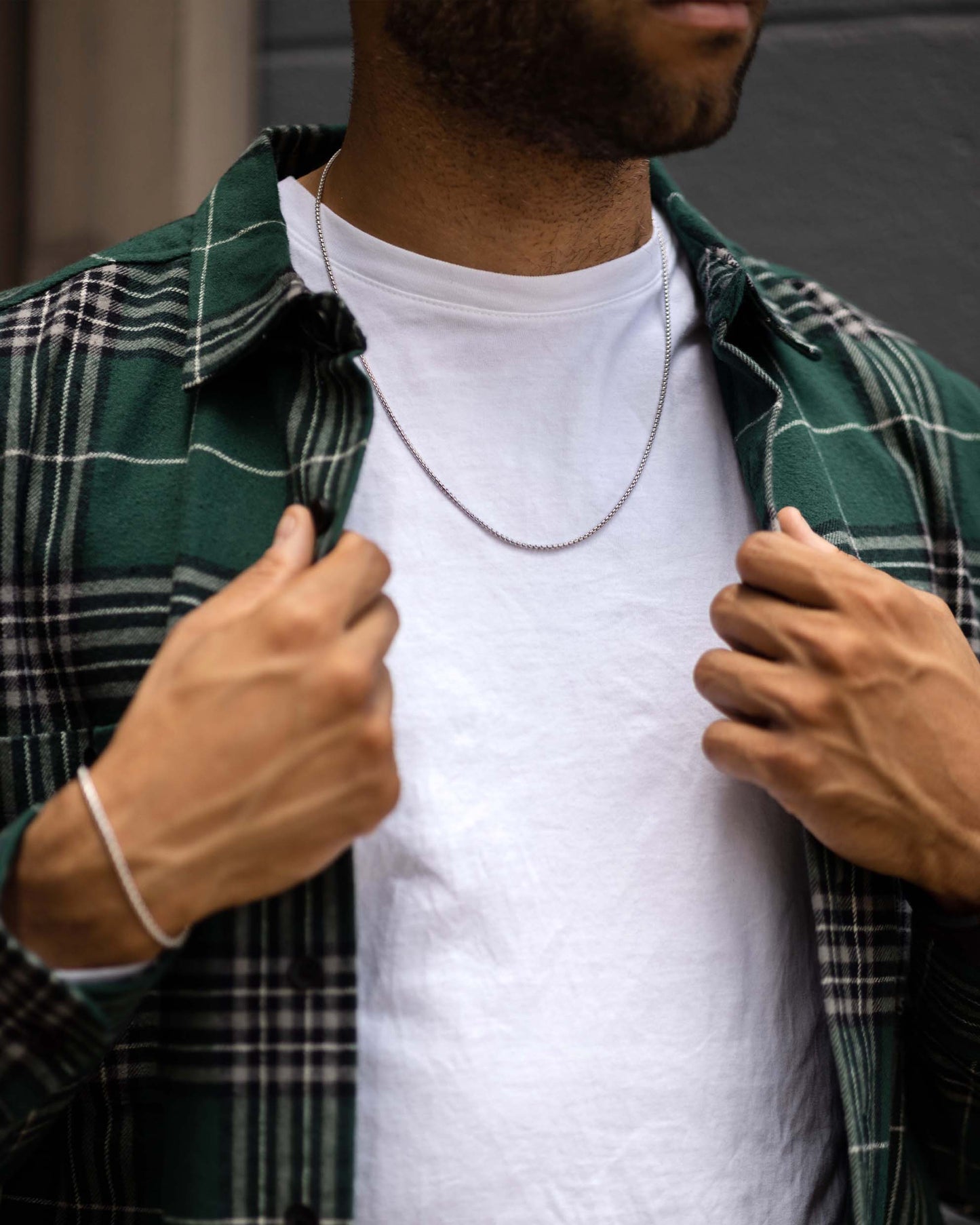 Box Chain Necklace, 2MM - Sterling Silver