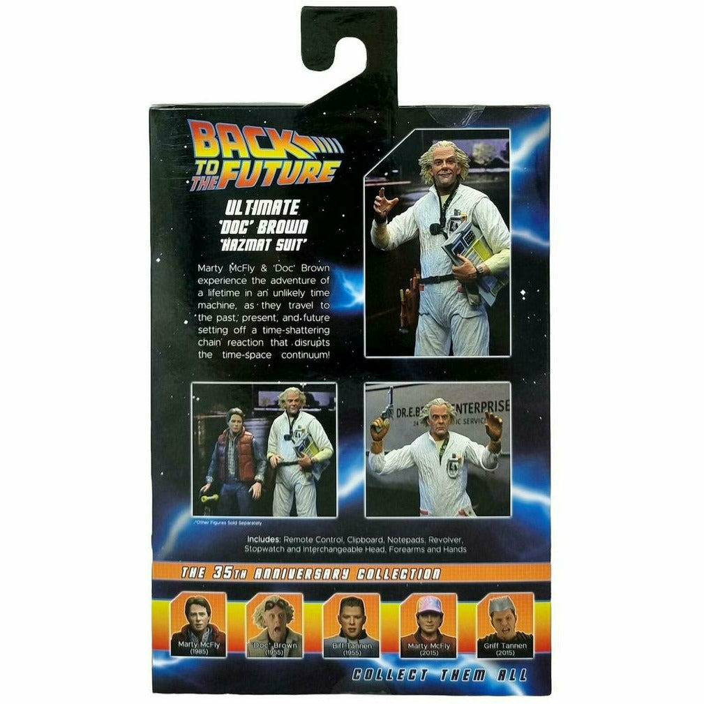 NECA Back to the Future 7" Scale Action Figure - Ultimate Doc Brown (1985 "Hazmat Suit")