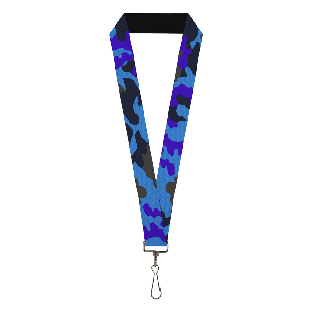 Lanyard - 1.0" - Camo Blue