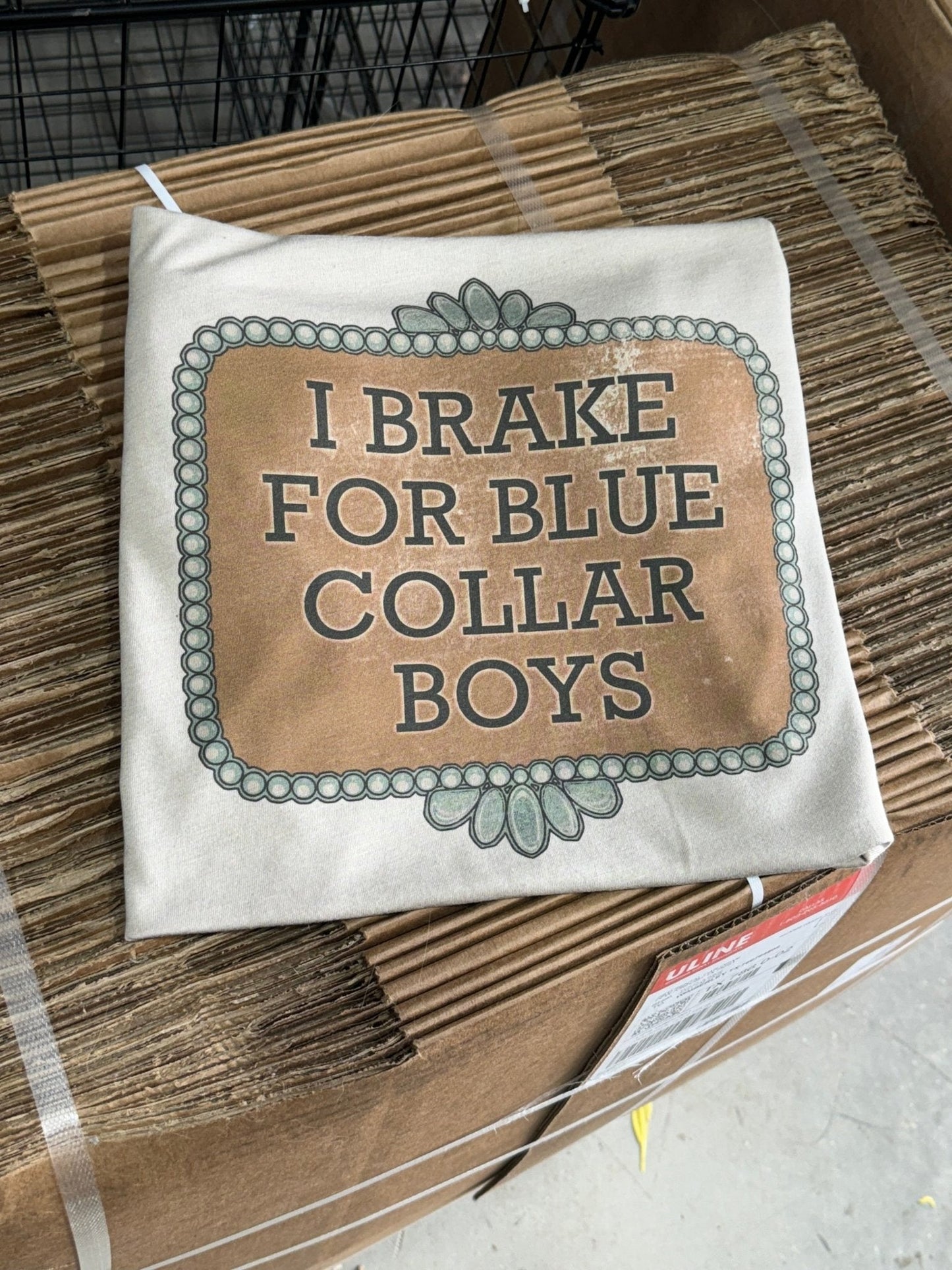 Brake For Blue Collar Boys Graphic Tee