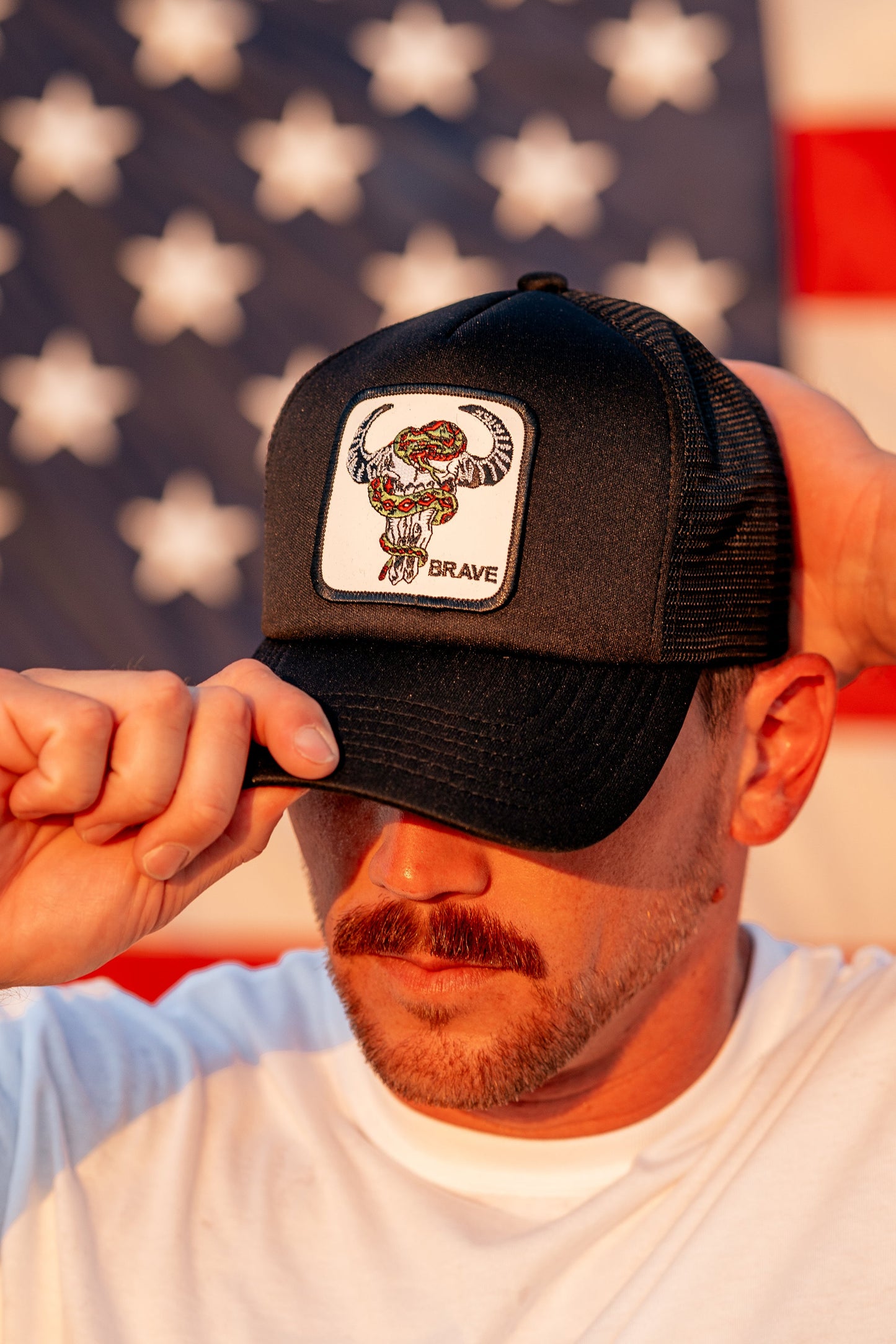 Brave Skull Trucker Hat