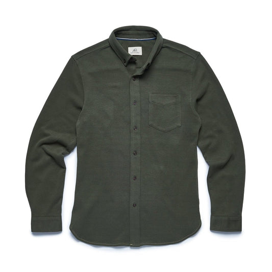 Brian Rib Knit Shirt - Forest Night