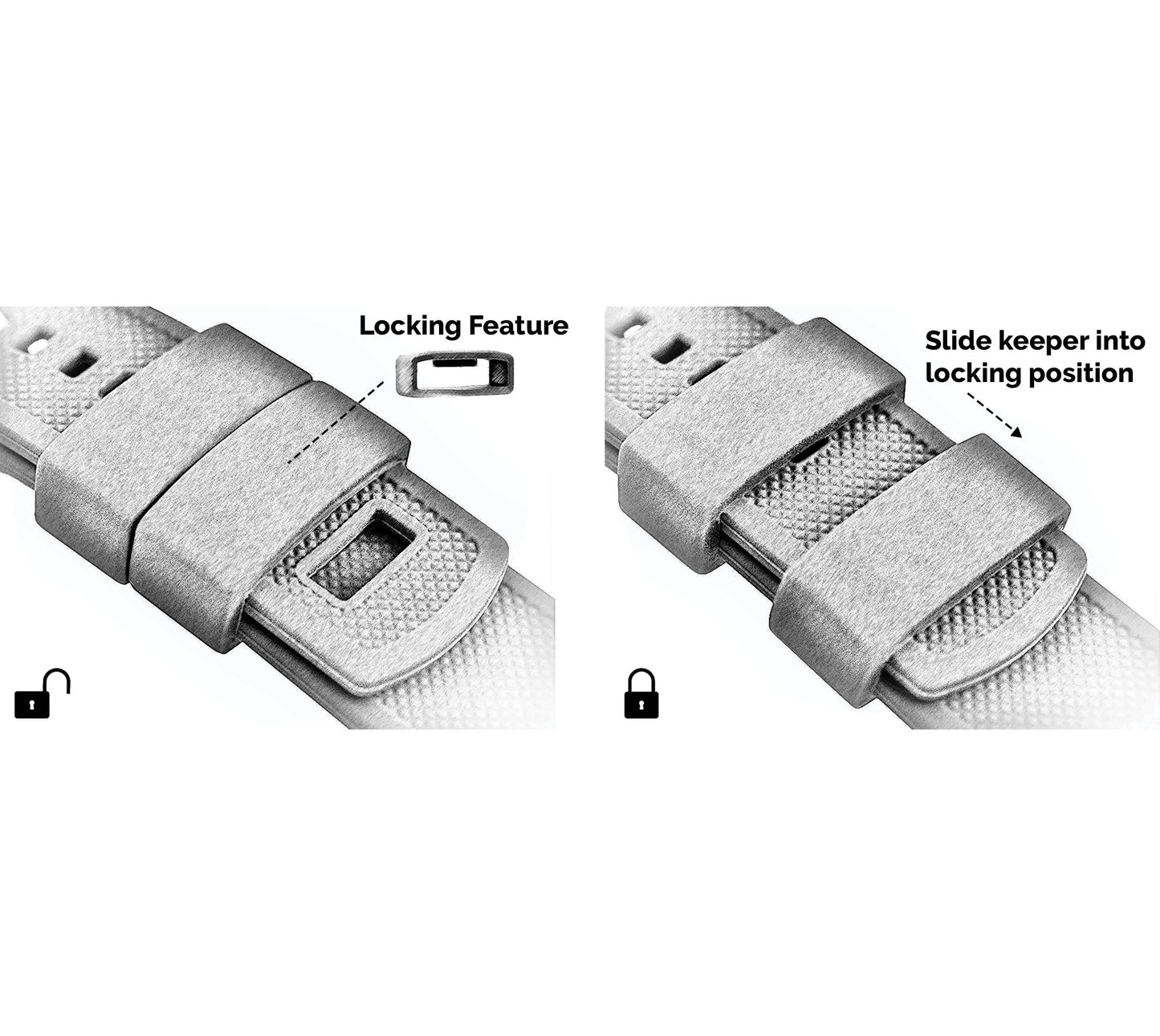 Brown Top Khaki Bottom Elite Silicone Watch Band