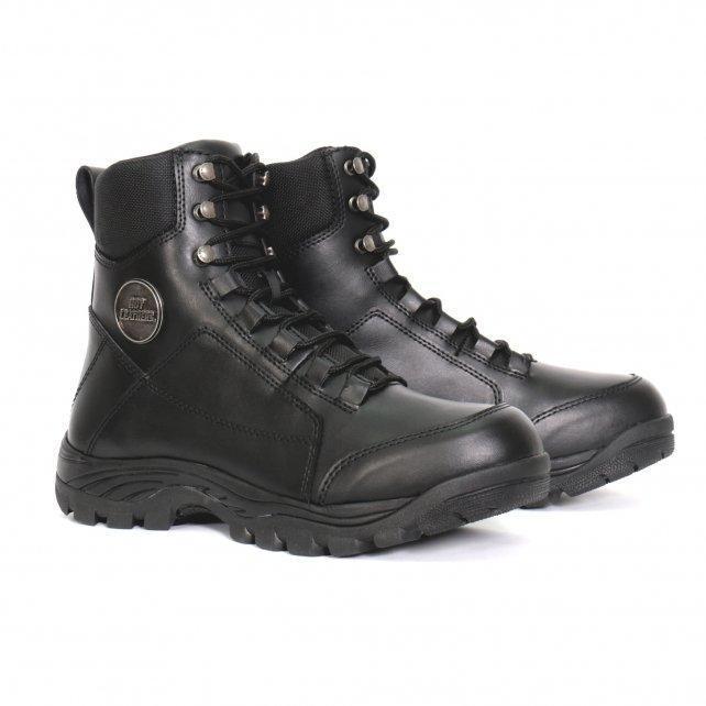 Hot Leathers Men's Black Leather Swat Style Lace Up Boots  BTM1010