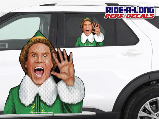 Elf  *RIDE A LONG* Perforated Decal