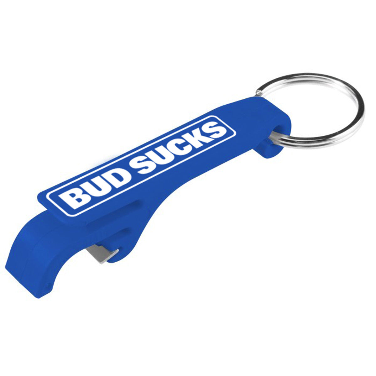 Bottle Opener Keychain - Bud Sucks