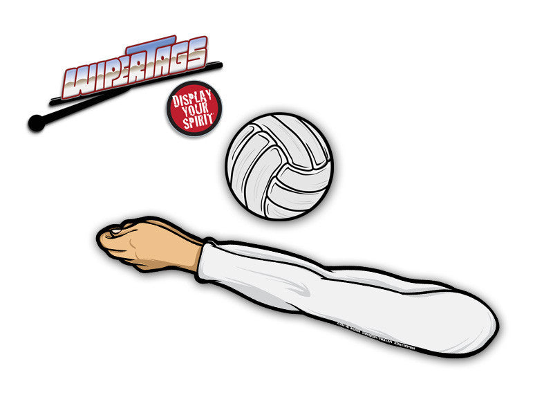 Bump Set Volleyball WiperTags