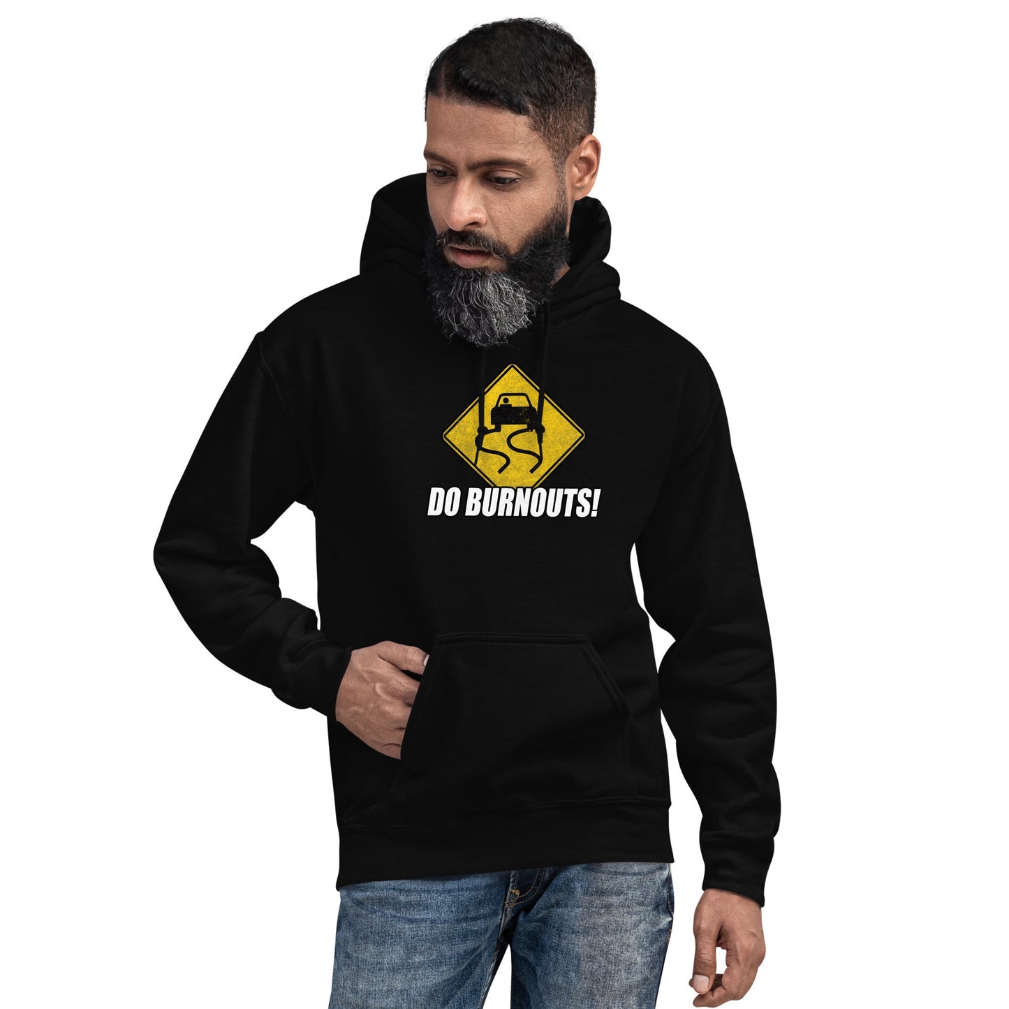 Funny Car Enthusiast Burnout Sign Hoodie Drifting, Race Car Sweatshirt