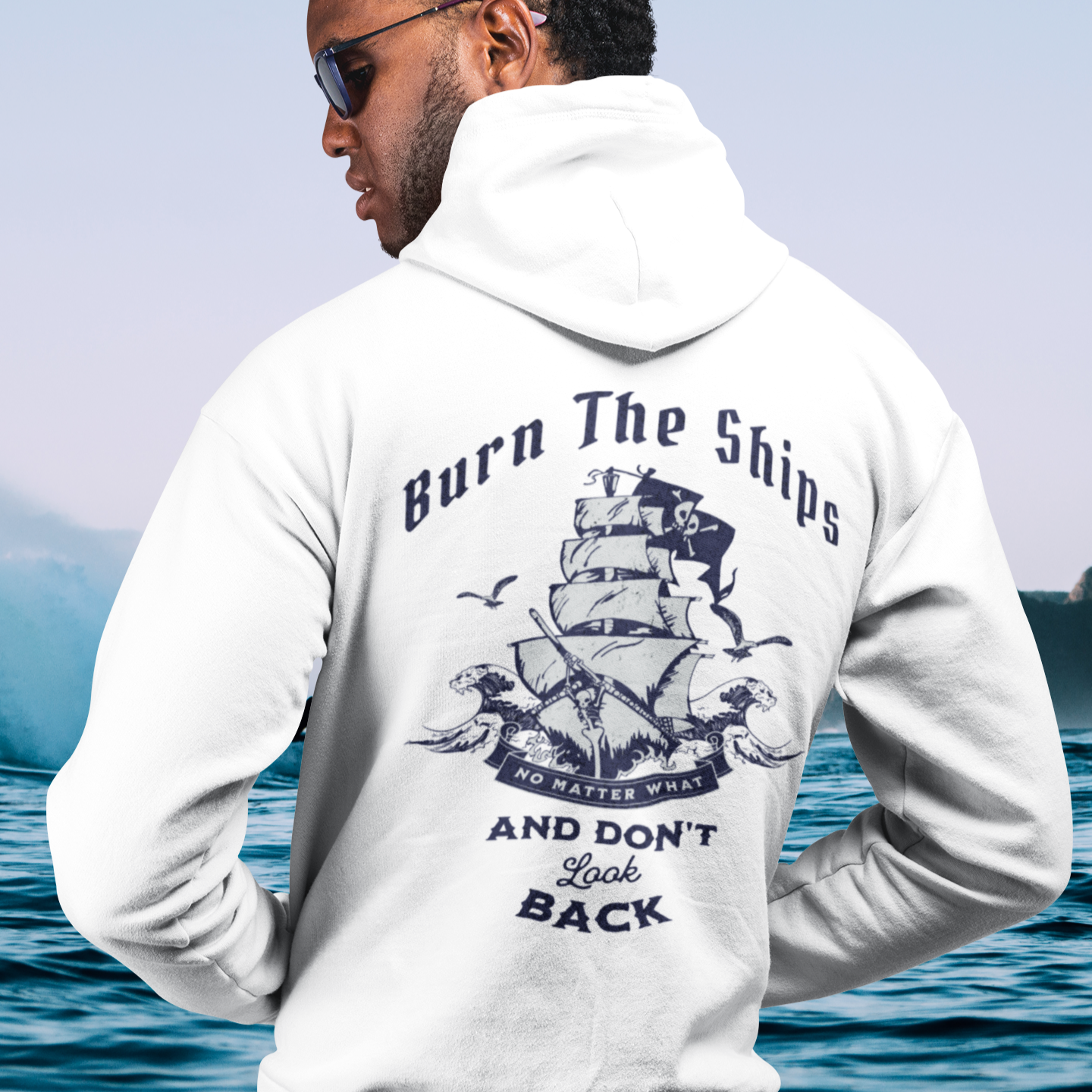 Custom Recovery Hoodie (Back Print) | Inspiring Sobriety |  Burn The Ships