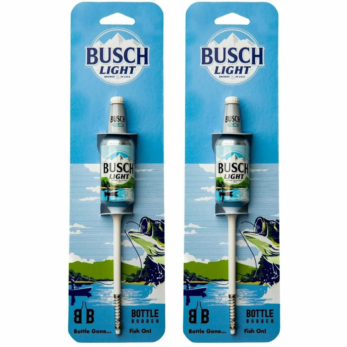 Busch Light Fishing Bobbers 2 Pack - Premium Fishing Tackle