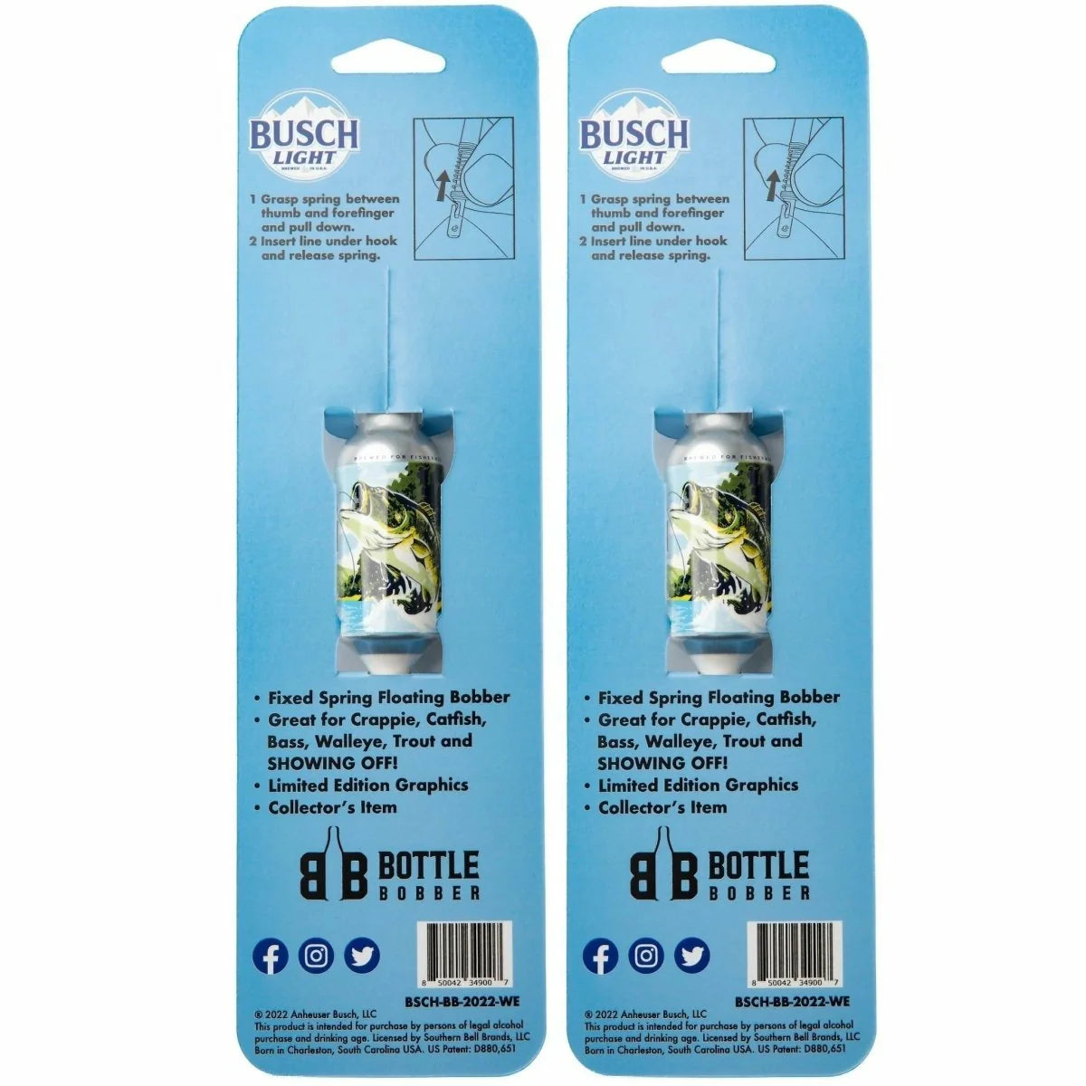 Busch Light Fishing Bobbers 2 Pack - Premium Fishing Tackle