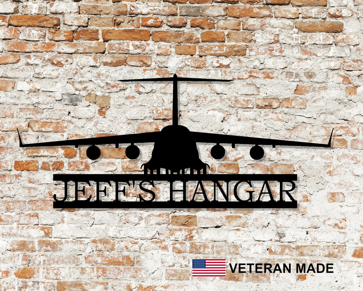 C-5 Galaxy Aircraft Personalized Metal Sign