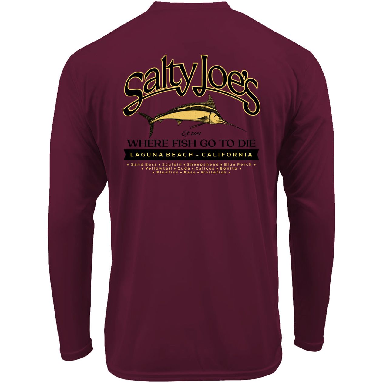 Salty Joe's Fish Count Long Sleeve Sun Shirt