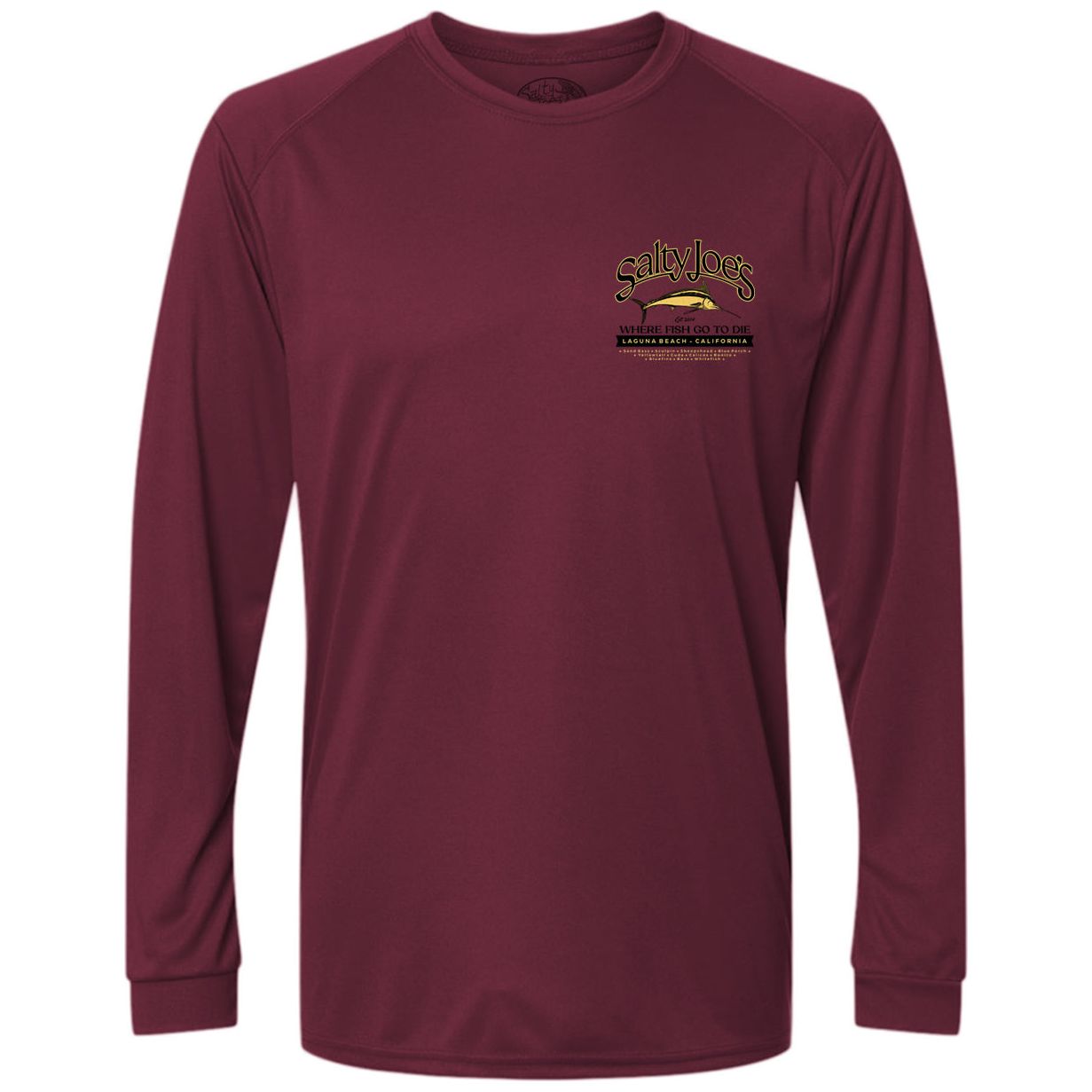 Salty Joe's Fish Count Long Sleeve Sun Shirt