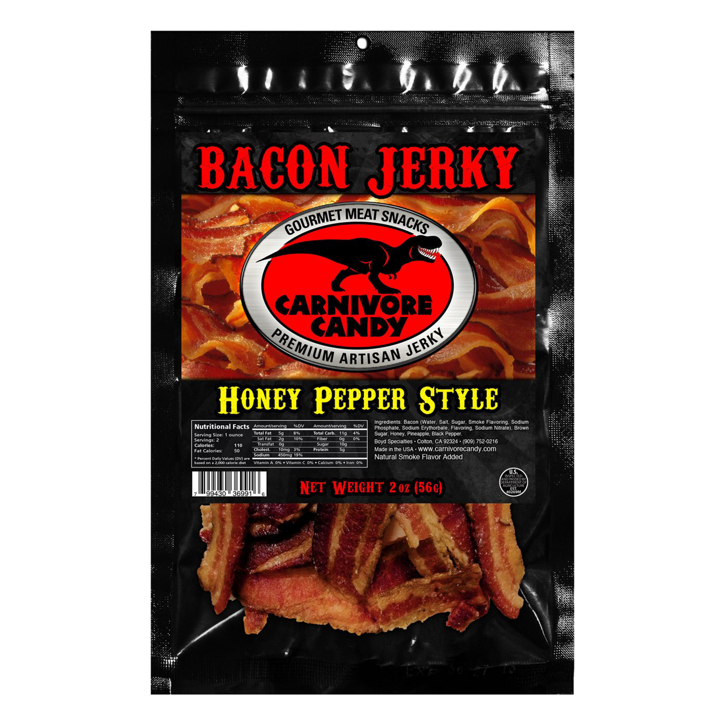 Honey Pepper Bacon Jerky