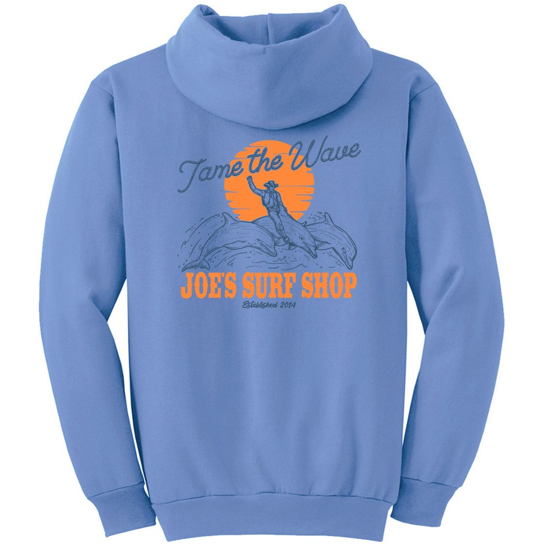 Joe's Surf Shop Diving Dolphins Pullover Surf Hoodie