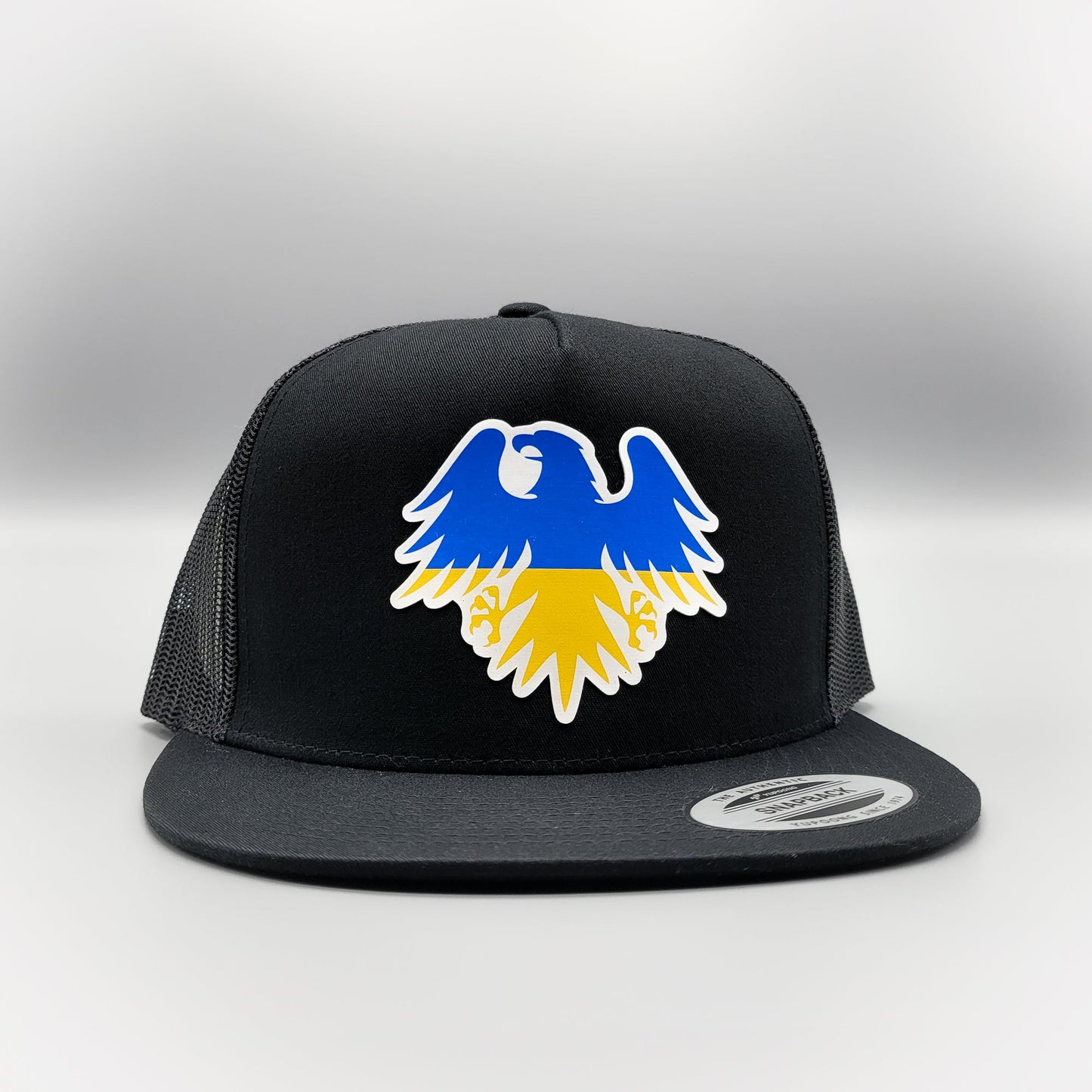 Stand with Ukraine, Ukrainian Flag Eagle Crest Trucker Hat