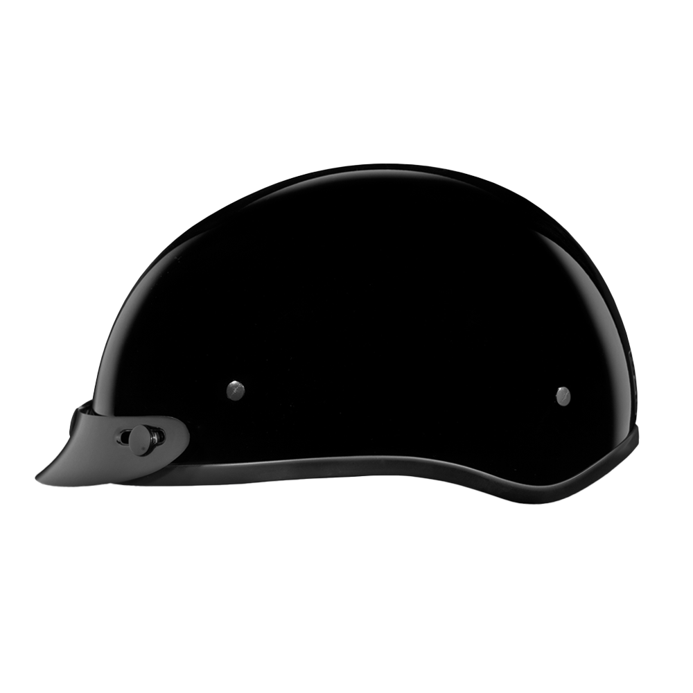 D.O.T. Daytona Skull Cap Jr.- Hi-Gloss Black