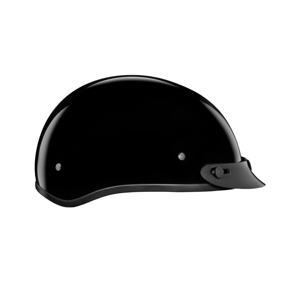 D.O.T. Daytona Skull Cap Jr.- Hi-Gloss Black