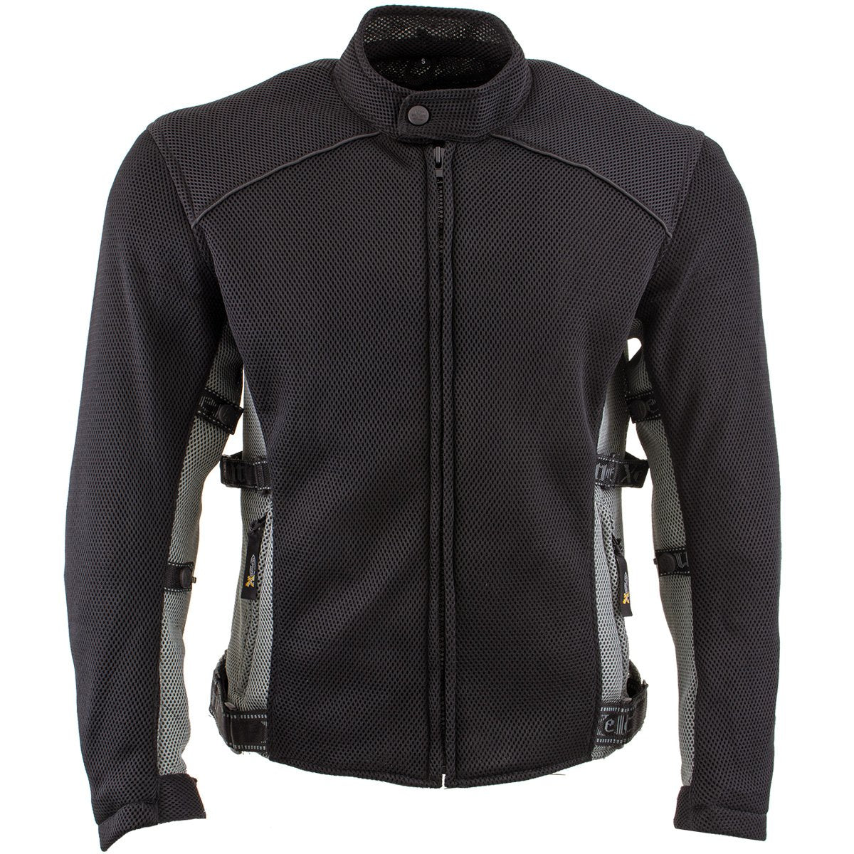 Xelement CF505 Men's 'Phantom Rider' Black Advanced Mesh Sports Motorcycle Jacket with X-Armor Protection