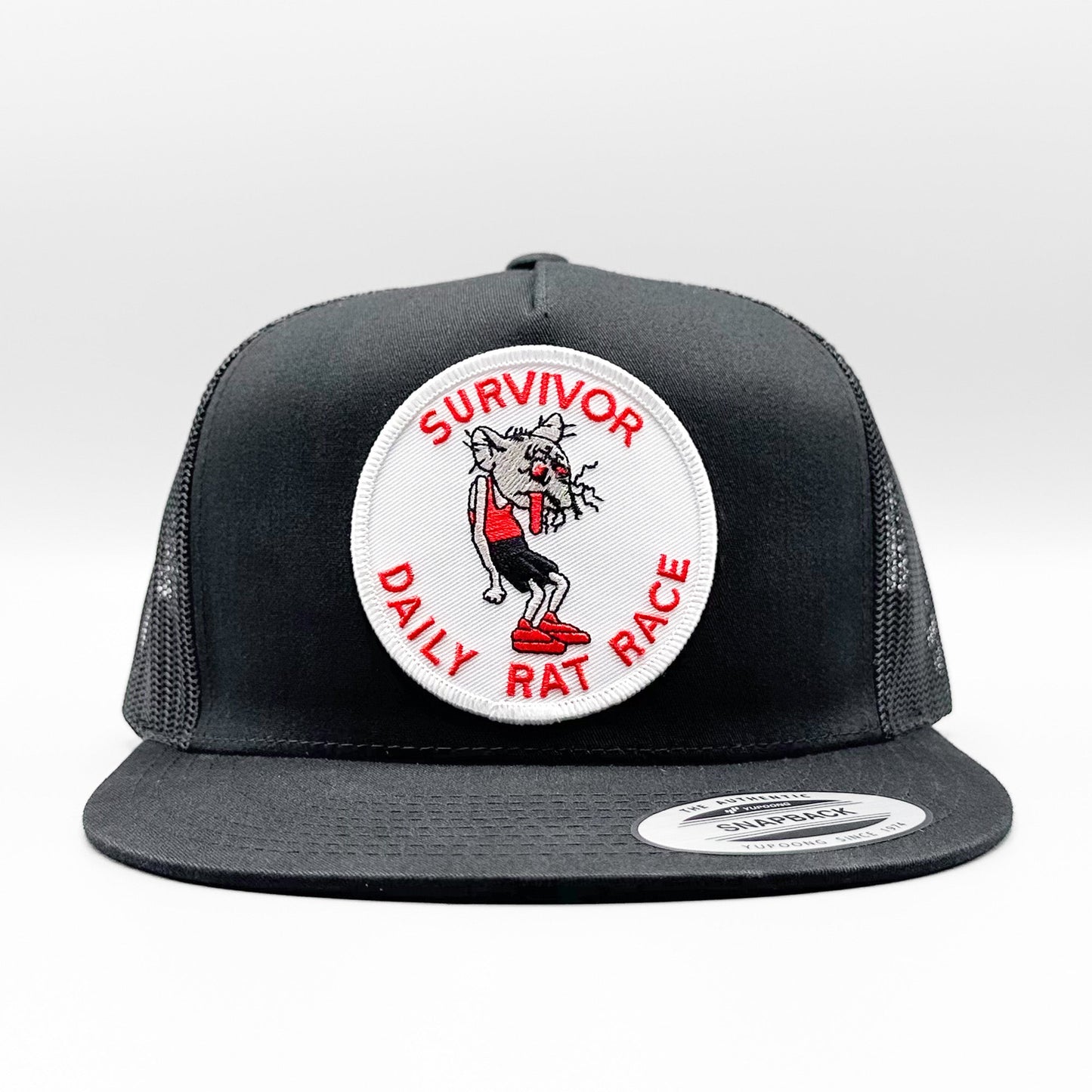 Daily Rat Race Survivor Funny "Retired" Trucker Hat