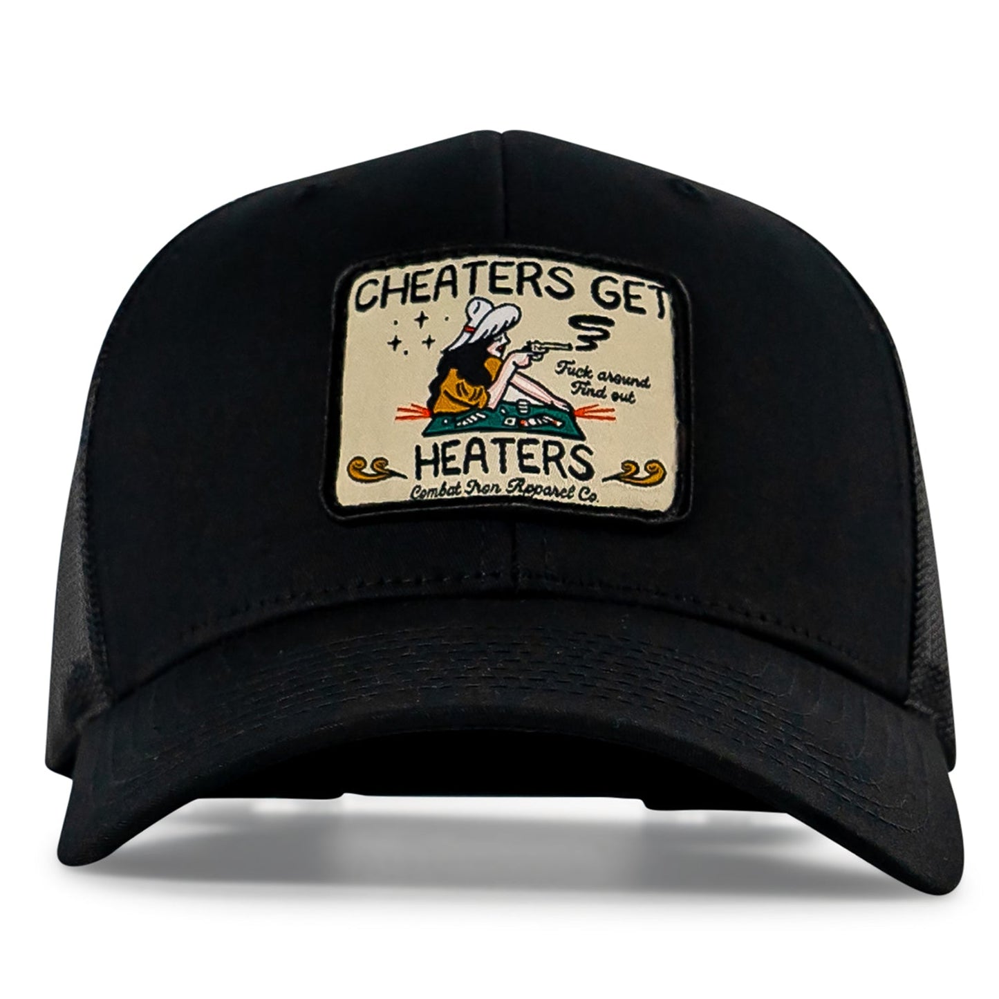 Cheaters Get Heaters Western Cowboy Patch SnapBack