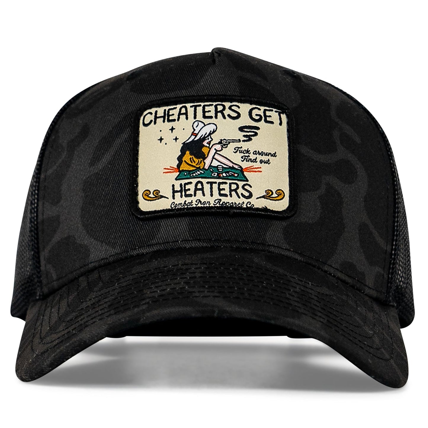 Cheaters Get Heaters Western Cowboy Patch SnapBack