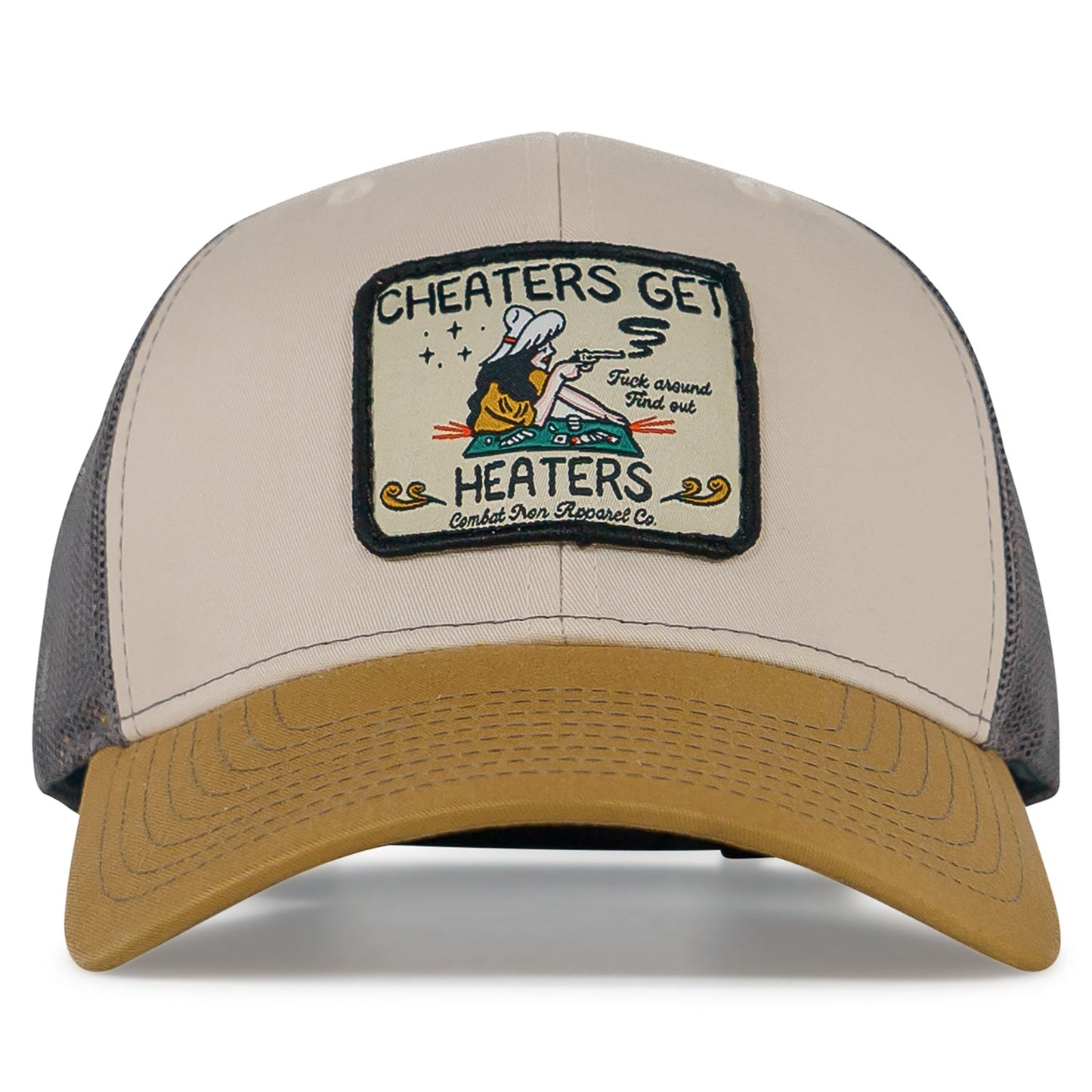 Cheaters Get Heaters Western Cowboy Patch SnapBack