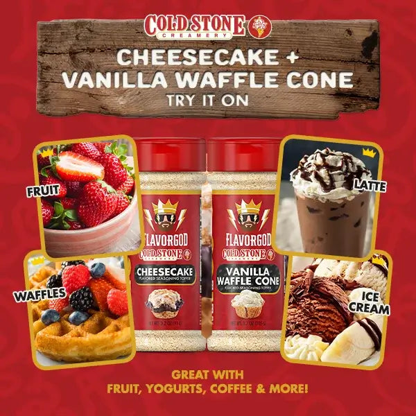 Cold Stone Combo - Cheesecake + Vanilla Waffle Cone (SALE)