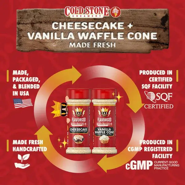 Cold Stone Combo - Cheesecake + Vanilla Waffle Cone (SALE)