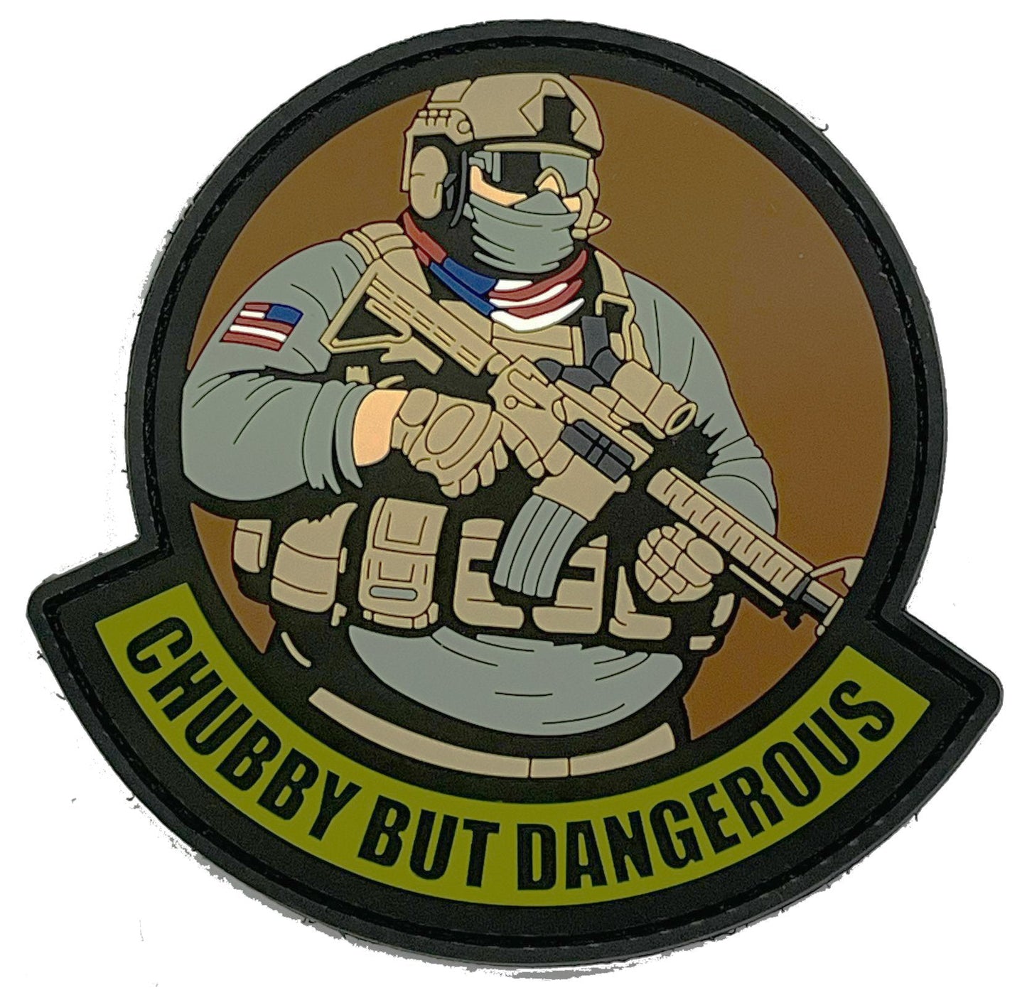 'Big Bubba' - Chubby But Dangerous - OCP 4" PVC Patch - Meal Team 6 Member