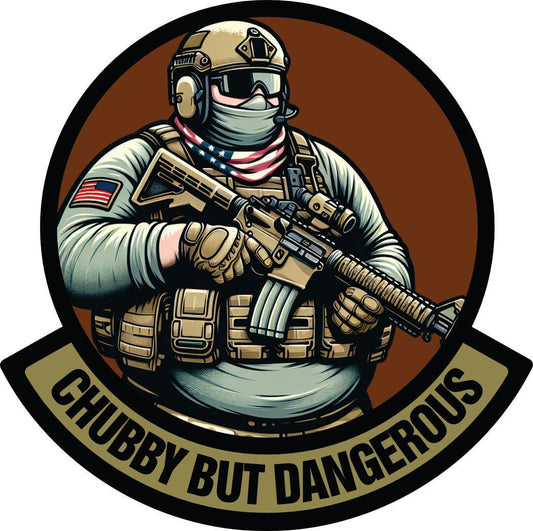 Sticker - 'Big Bubba' - Chubby But Dangerous - OCP 3.5" Sticker