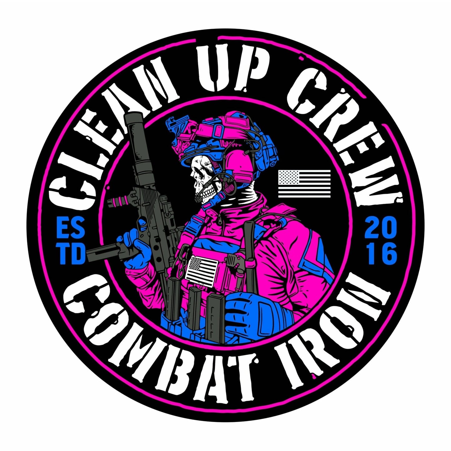 Clean Up Crew Operator Miami Decal Sticker