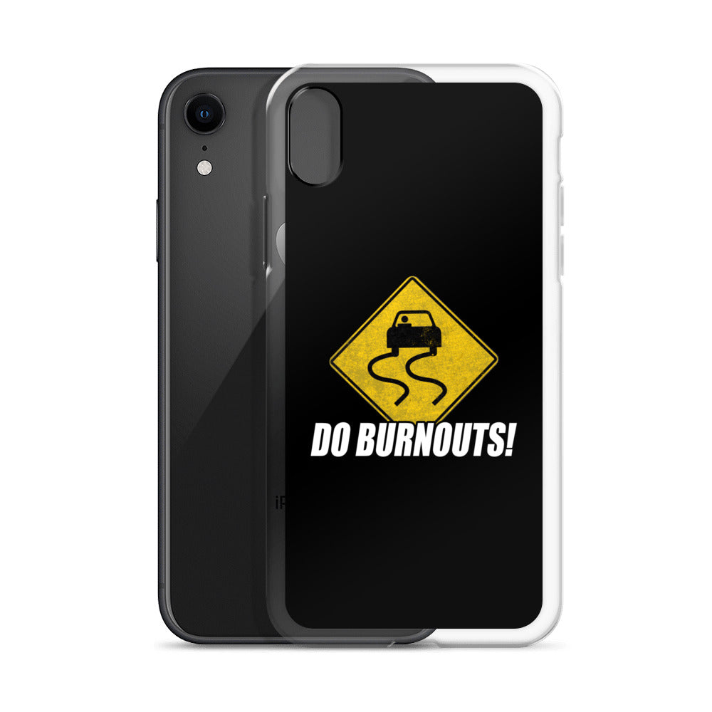 Funny Car Enthusiast Burnout Sign Phone Case for iPhone®