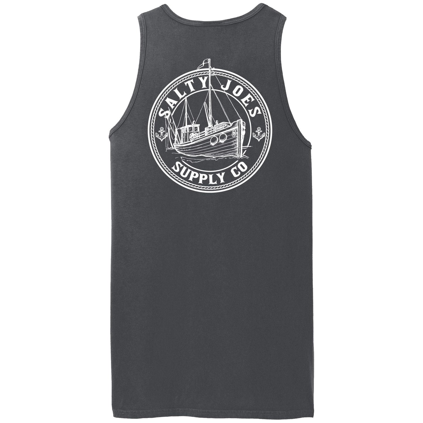 Salty Joe's Fishing Trawler Beach Wash® Garment-Dyed Tank Top