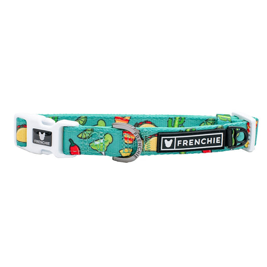 Frenchie Comfort Collar - Taco Tuesday- Green