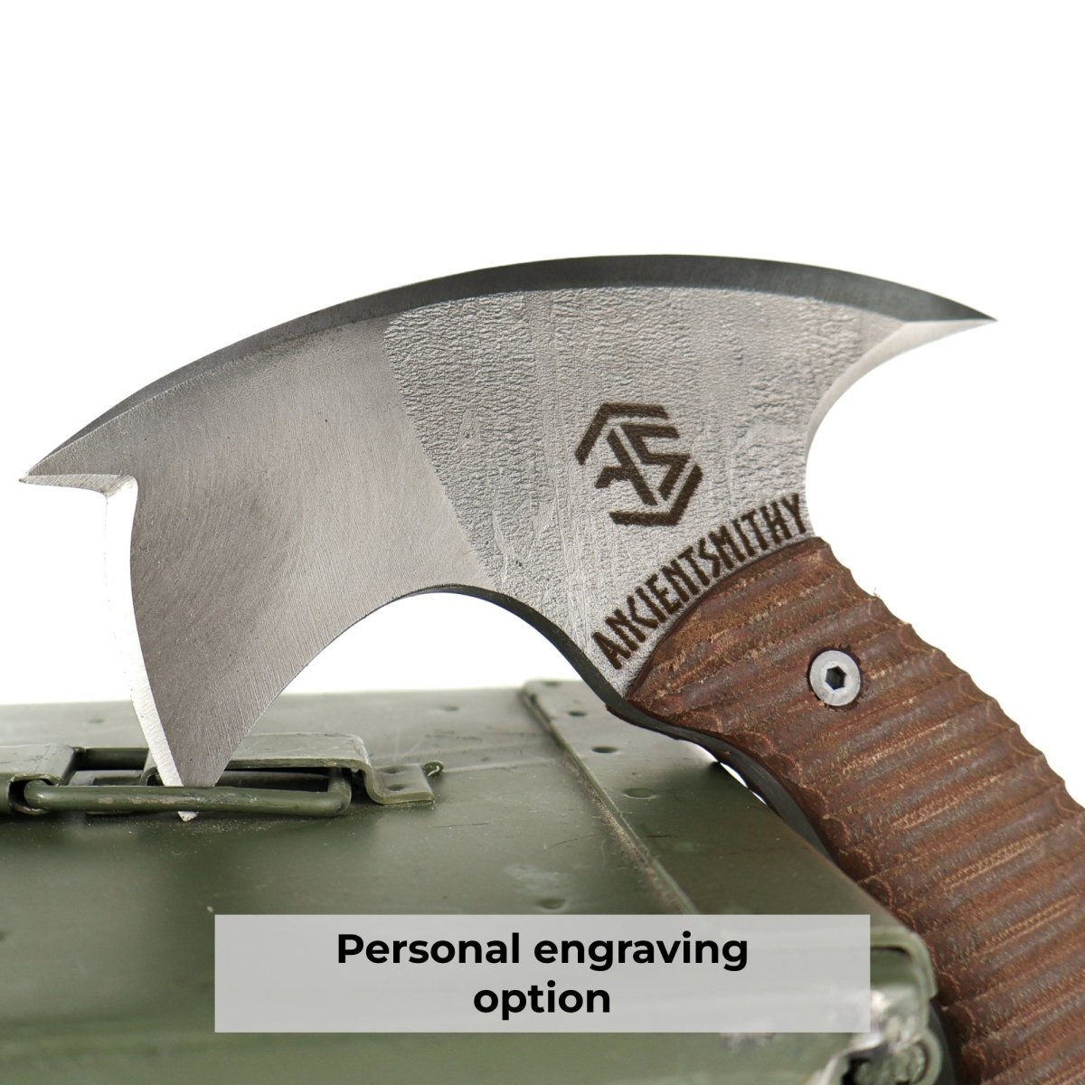 Combat three spikes tomahawk with polymer composite handle 13.77"