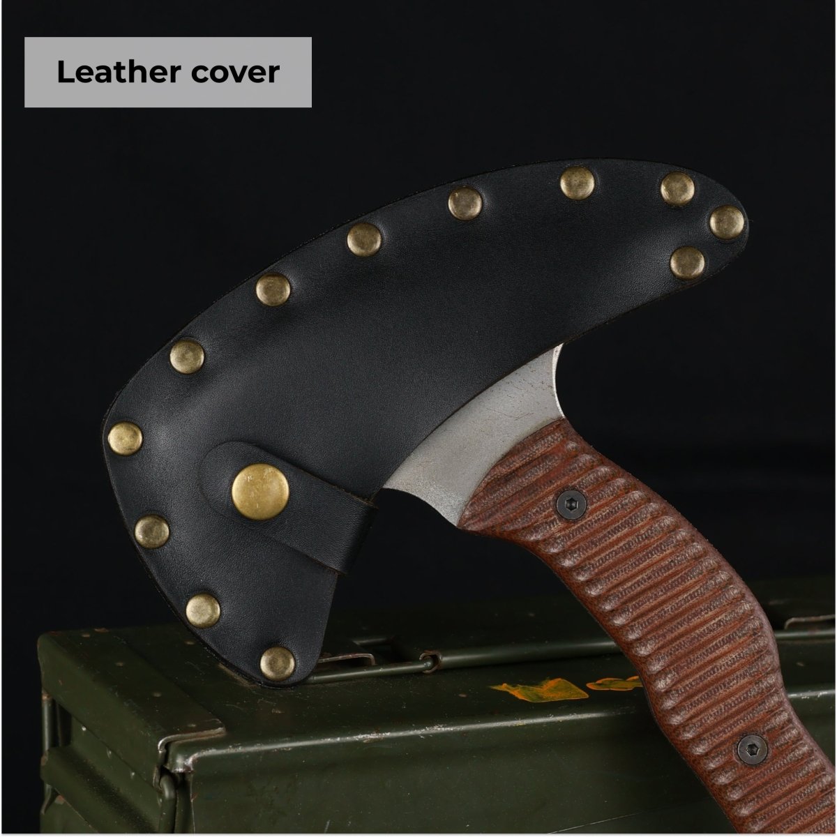 Compact tactical tomahawk with blade and polymer composite handle