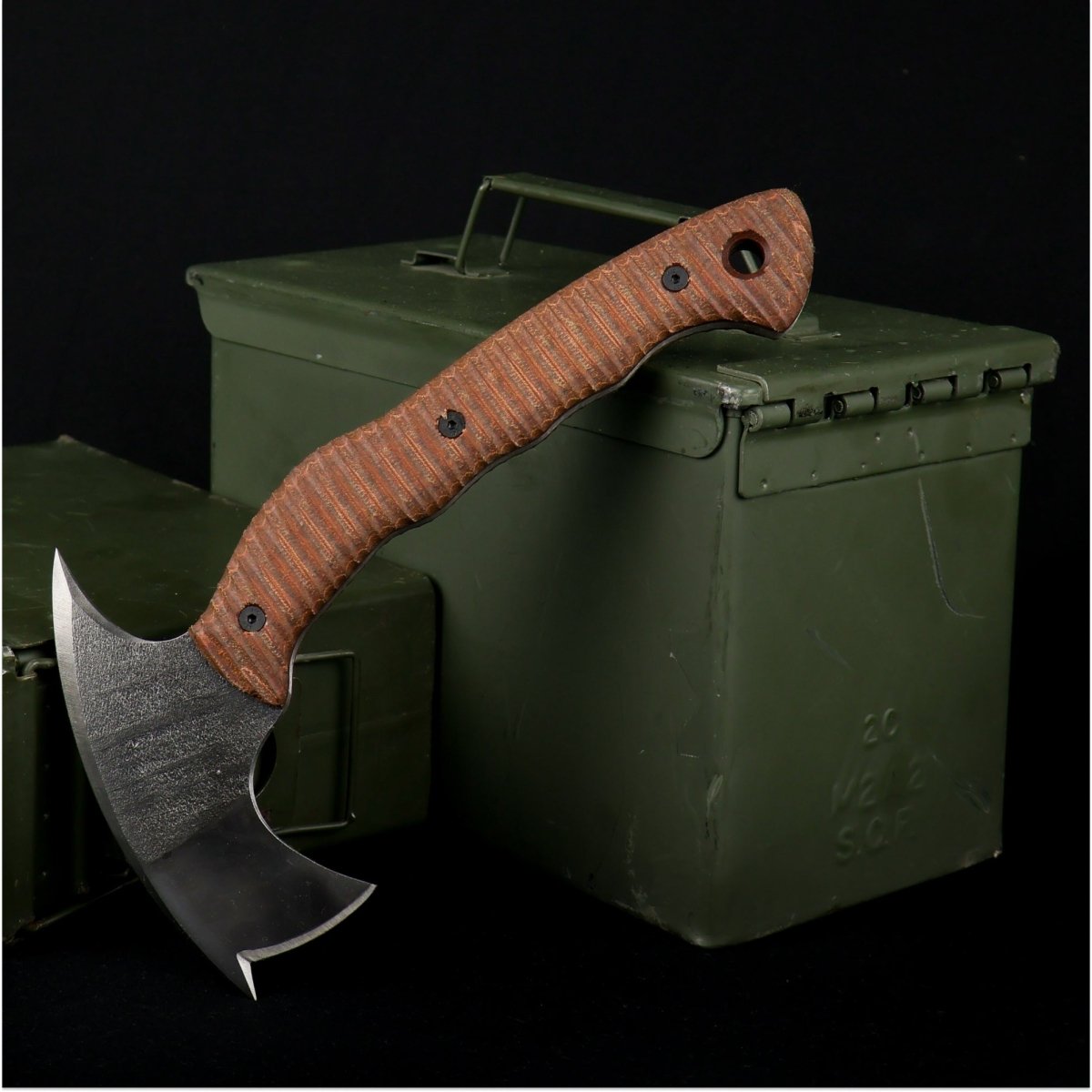 Compact tactical tomahawk with polymer composite handle