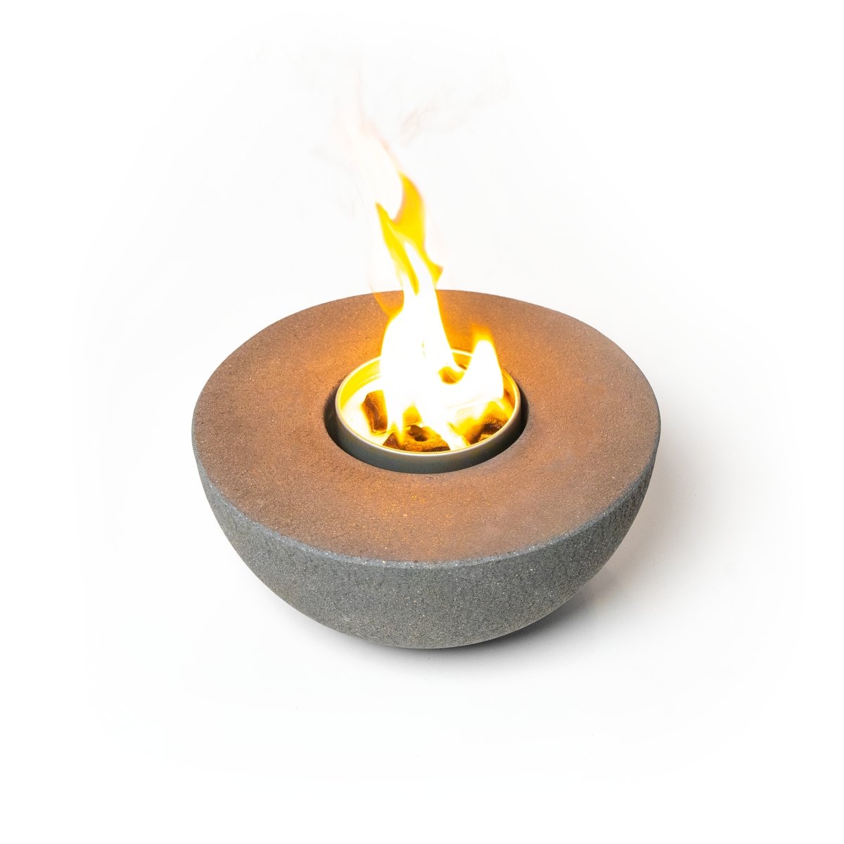 Concrete Semi-Round Fire Pit